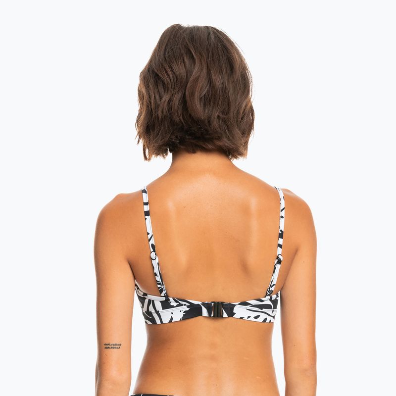 Costum de baie top ROXY Love The Cross Step 2021 anthracite surf trippin bico s
