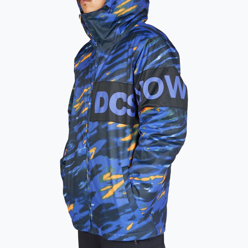 Jachetă de snowboard pentru bărbați DC Propaganda angled tie dye royal blue 5