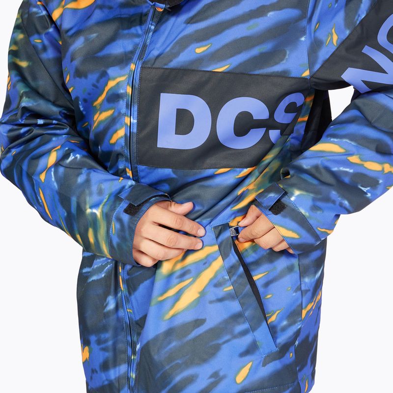 Jachetă de snowboard pentru bărbați DC Propaganda angled tie dye royal blue 6