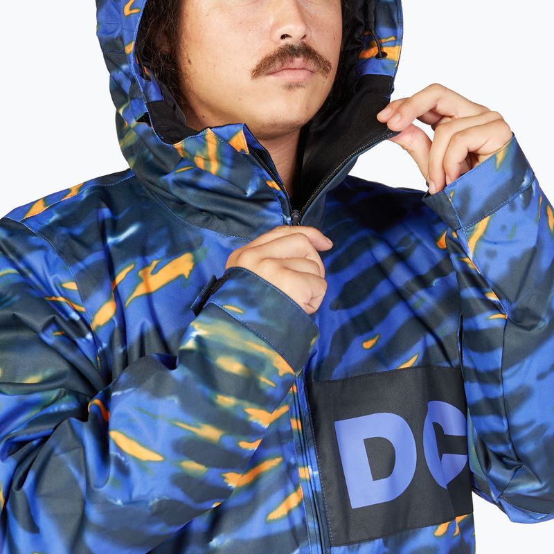 Jachetă de snowboard pentru bărbați DC Propaganda angled tie dye royal blue 7