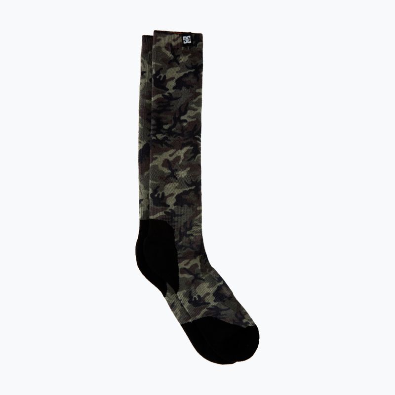 Șosete de snowboard pentru bărbați DC Summit woodland camo green 4