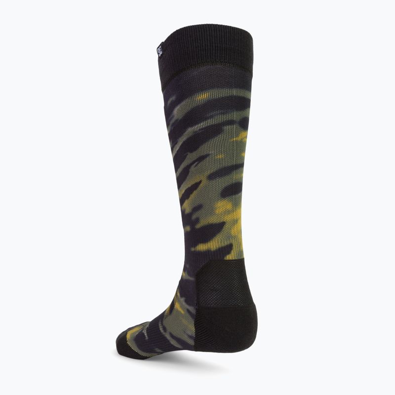 Șosete de snowboard pentru bărbați DC Sanctioned angled tie dye ivy green 2