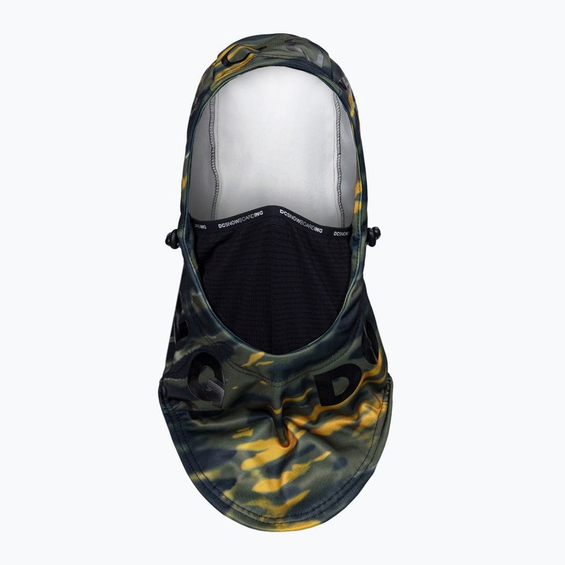 Balaclava pentru bărbați DC Hoodaclava angled tie dye ivy green 2