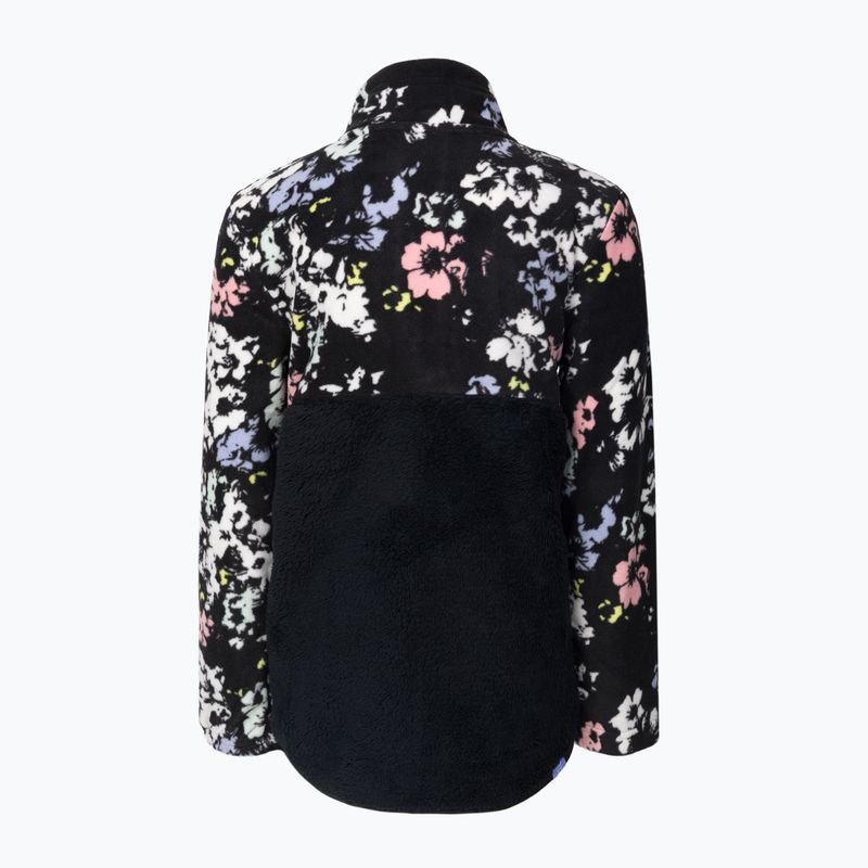 Pulover de snowboard pentru copii ROXY Alabama 2021 true black black flowers 2