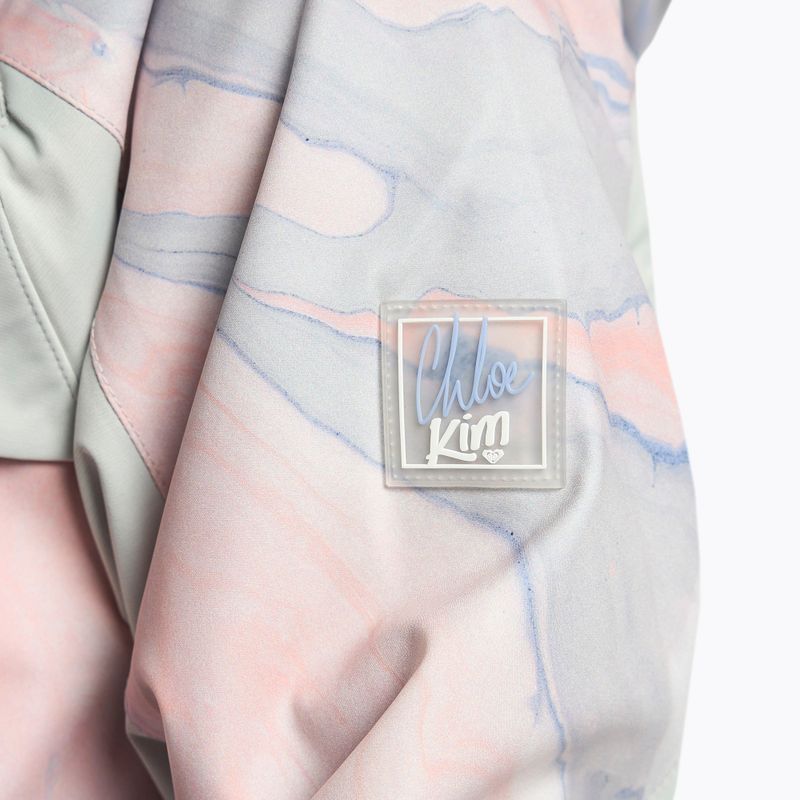 Jachetă de snowboard pentru femei ROXY Chloe Kim Overhead 2021 gray violet marble 7