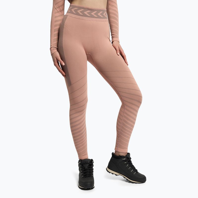 Pantaloni termoactivi pentru femei ROXY Base Layer 2021 gray violet