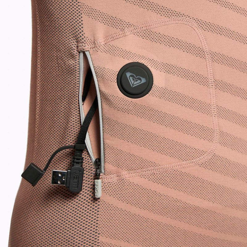 Bluză termică damă ROXY Base Layer Top Warmlink gray violet 7