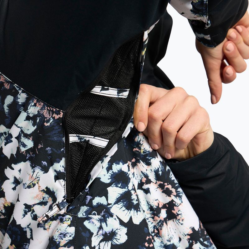 Jachetă de snowboard pentru femei ROXY Jetty Block 2021 true black black flowers 9