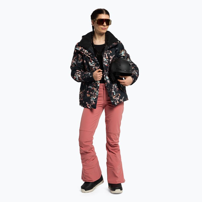 Jachetă de snowboard pentru femei ROXY Jetty 2021 true black tropical cyanotype 2