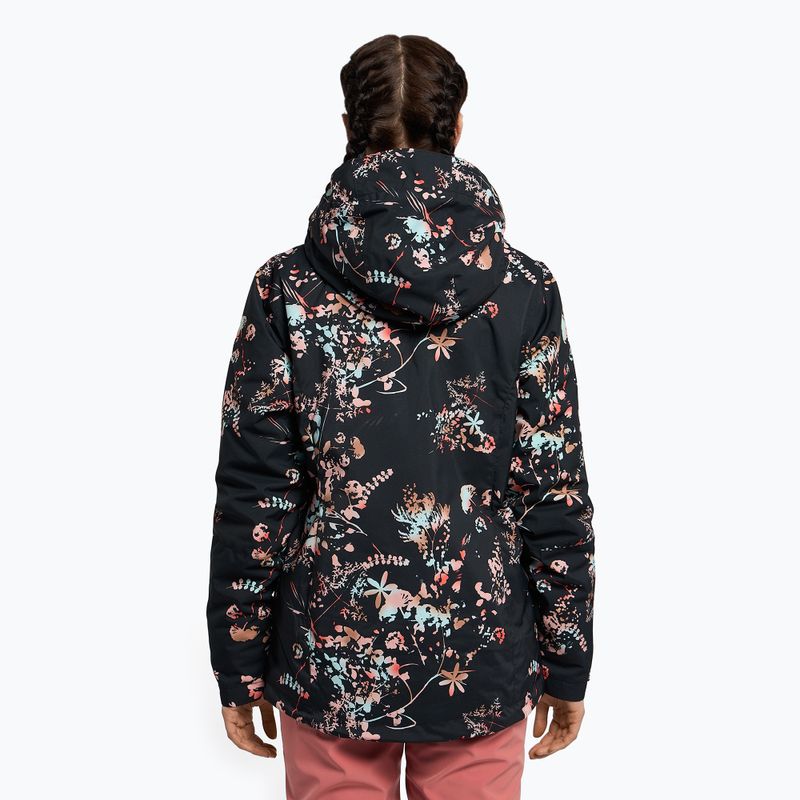 Jachetă de snowboard pentru femei ROXY Jetty 2021 true black tropical cyanotype 4