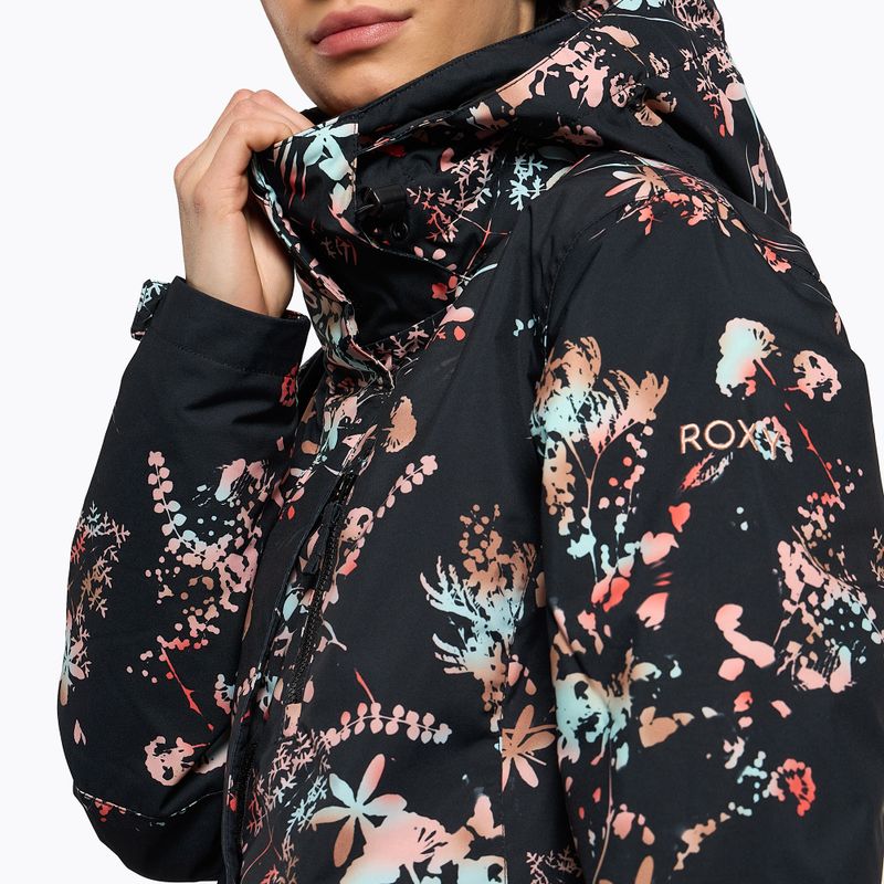Jachetă de snowboard pentru femei ROXY Jetty 2021 true black tropical cyanotype 6