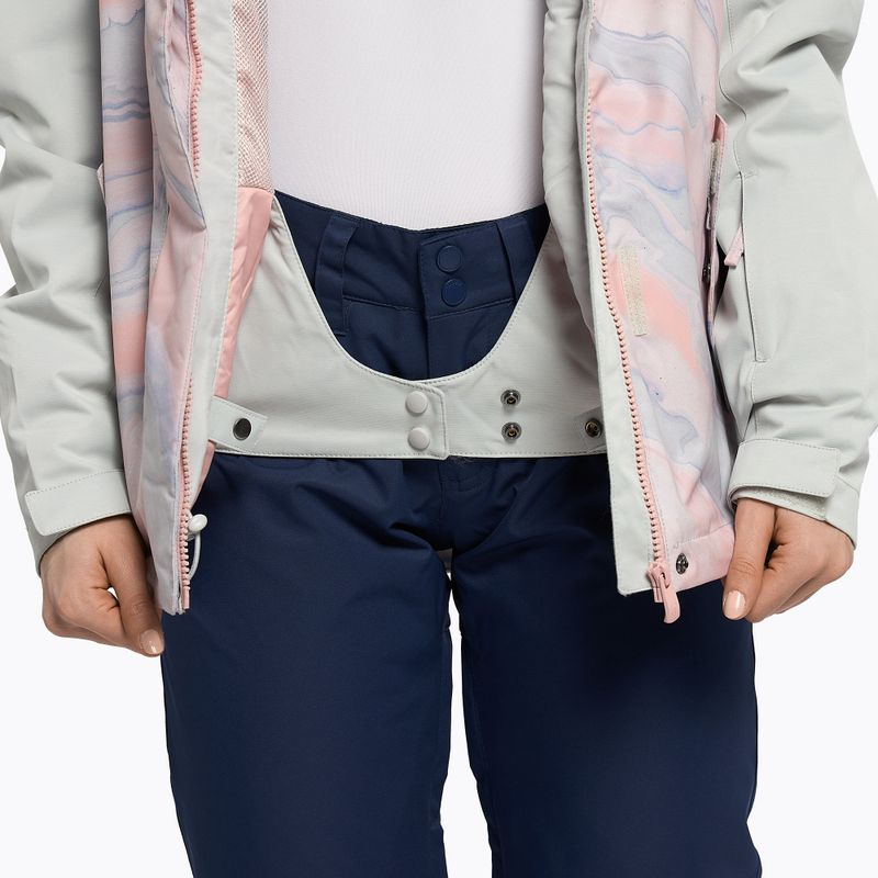 Jachetă de snowboard pentru femei ROXY Jetty Block 2021 gray violet marble 12