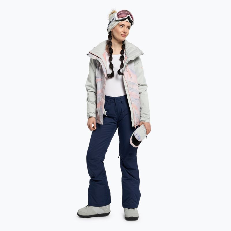 Jachetă de snowboard pentru femei ROXY Jetty Block 2021 gray violet marble 2