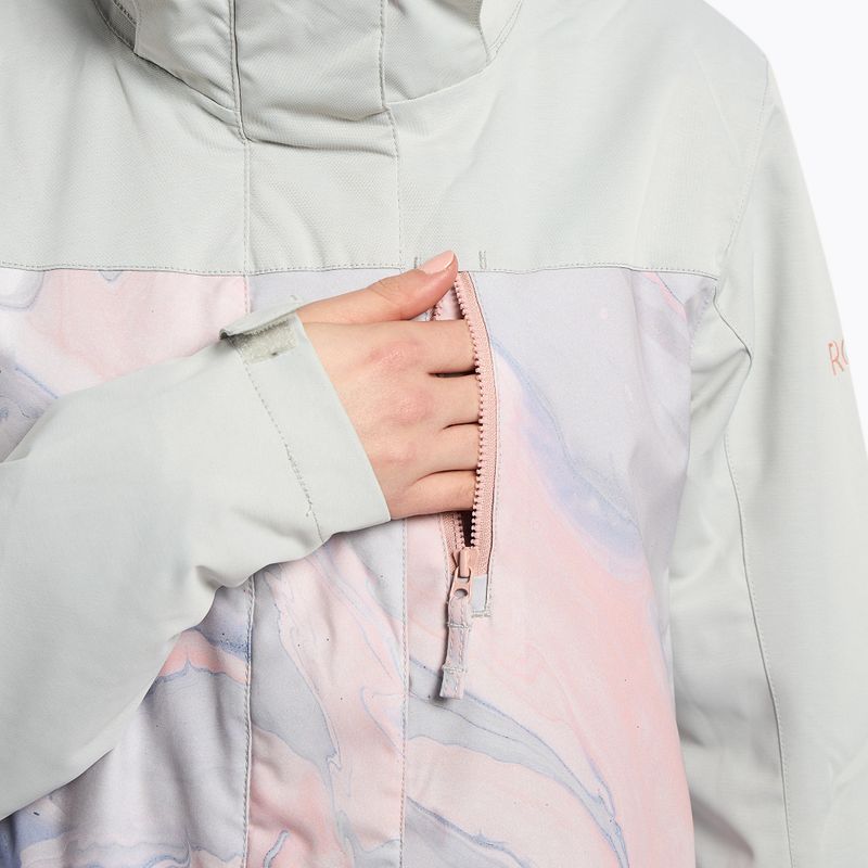 Jachetă de snowboard pentru femei ROXY Jetty Block 2021 gray violet marble 8