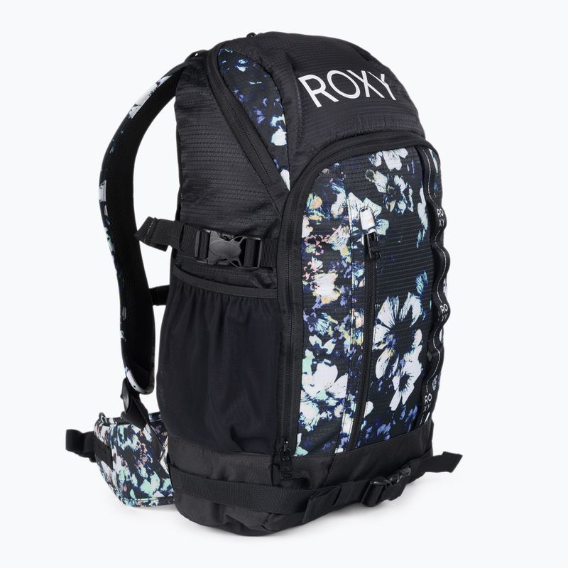 Rucsac de snowboard pentru femei ROXY Tribute 2021 true black black flowers 2