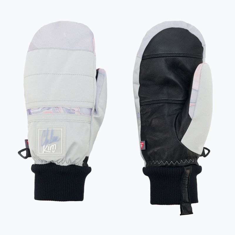 Mănuși de snowboard pentru femei ROXY Chloe Kim 2021 gray violet marble