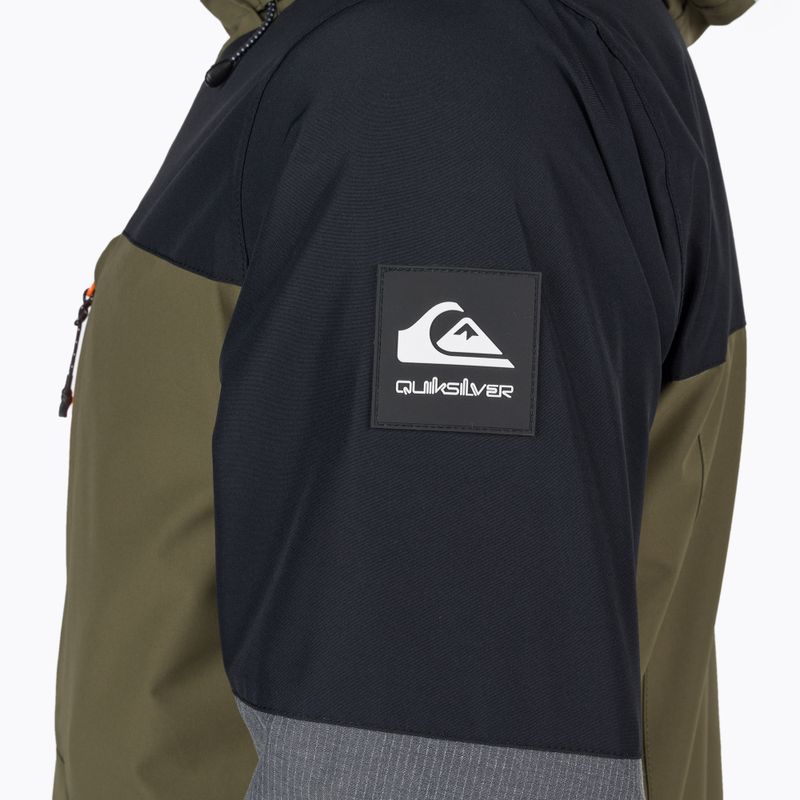 Quiksilver Mission Plus jachetă de snowboard pentru bărbați negru-verde EQYTJ03371 4