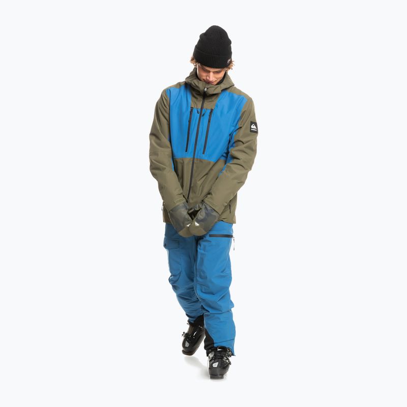 Jachetă snowboard Quiksilver Muldrow pentru bărbați verde EQYTJ03376 2