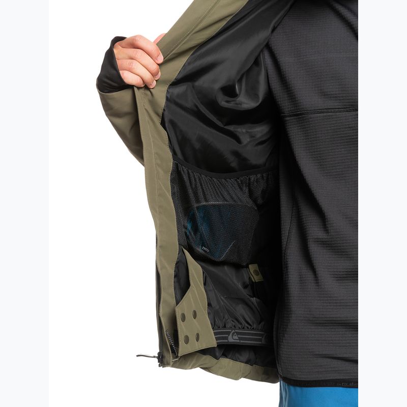 Jachetă snowboard Quiksilver Muldrow pentru bărbați verde EQYTJ03376 6