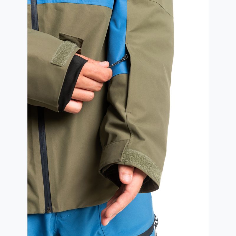 Jachetă snowboard Quiksilver Muldrow pentru bărbați verde EQYTJ03376 8