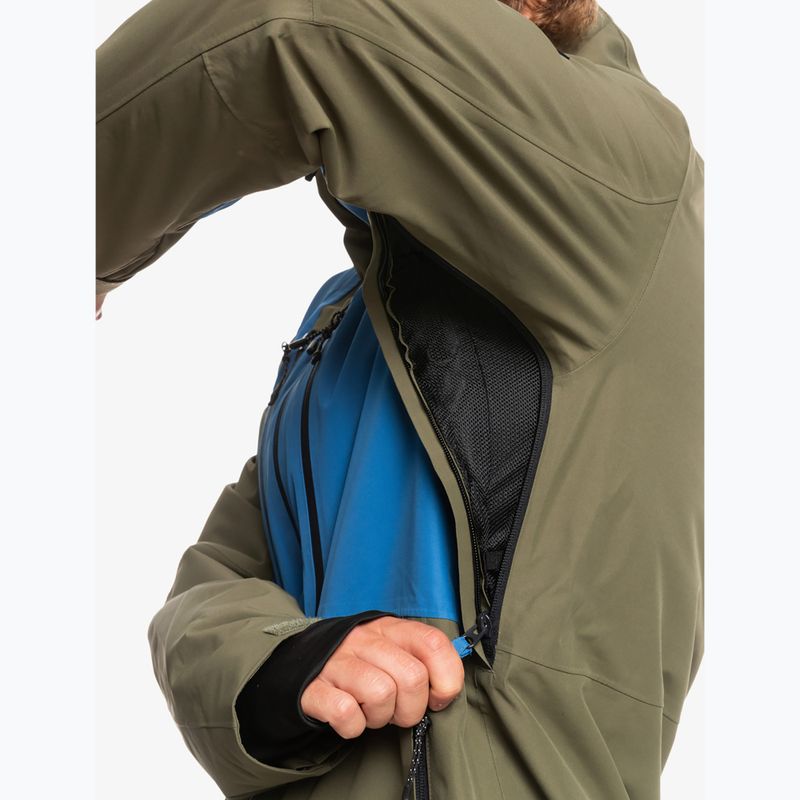 Jachetă snowboard Quiksilver Muldrow pentru bărbați verde EQYTJ03376 10