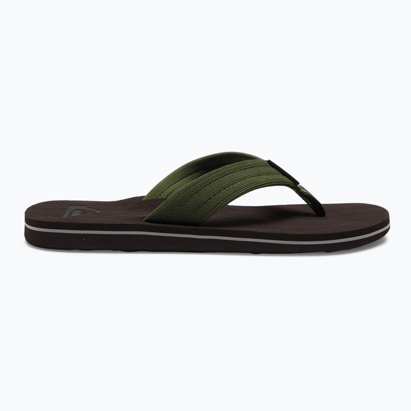 Șlapi de plajă bărbați Quiksilver Molokai Layback Textured maro AQYL101266 10