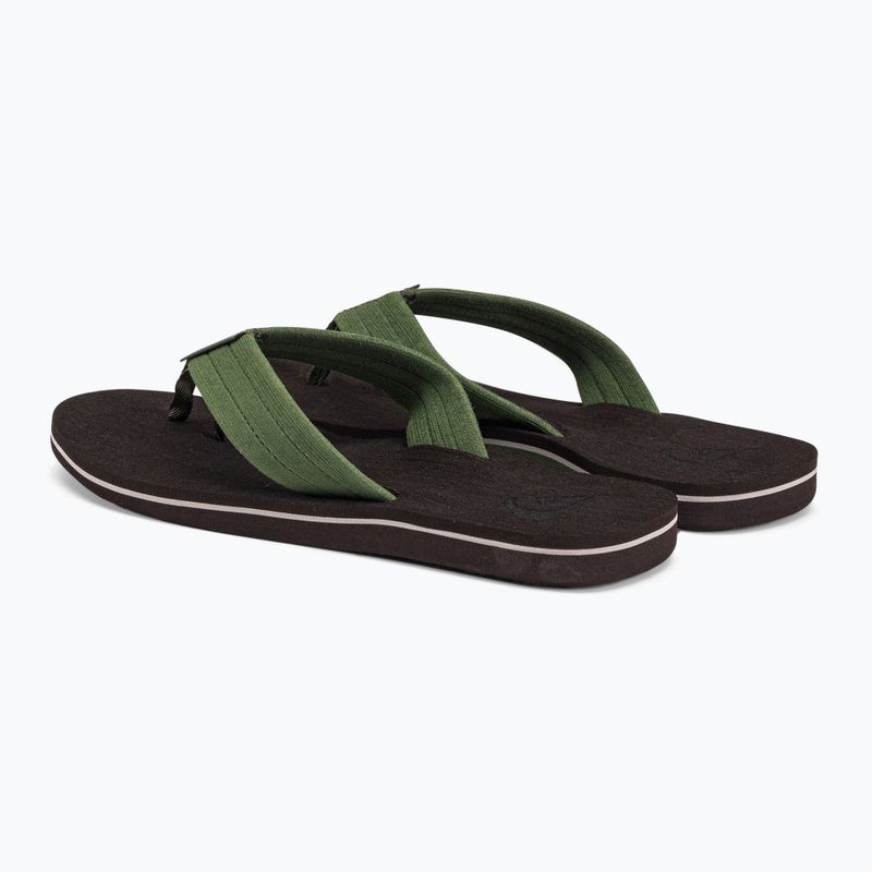 Șlapi de plajă bărbați Quiksilver Molokai Layback Textured maro AQYL101266 3