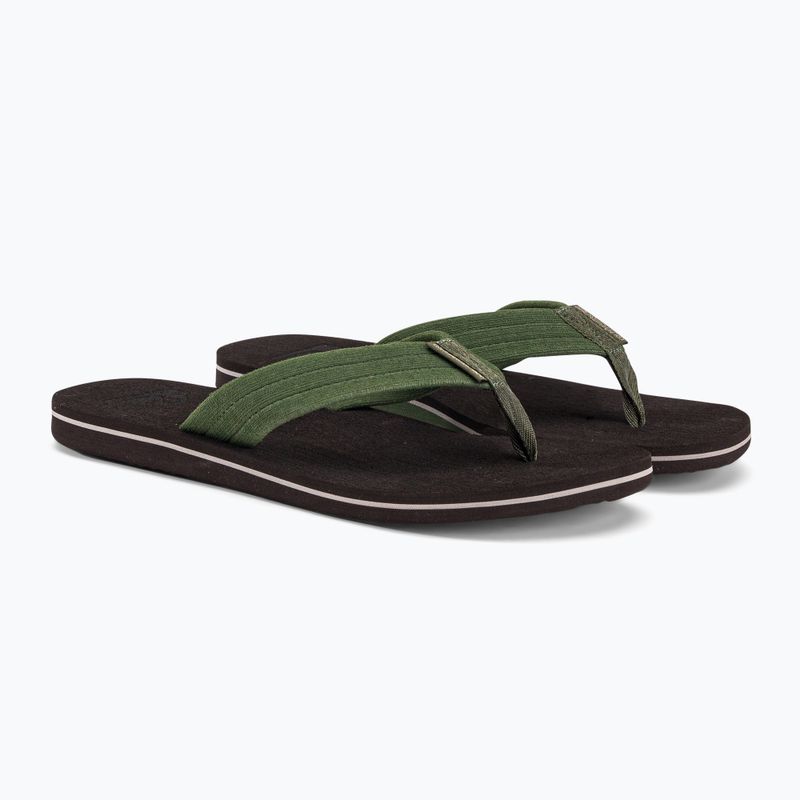 Șlapi de plajă bărbați Quiksilver Molokai Layback Textured maro AQYL101266 4