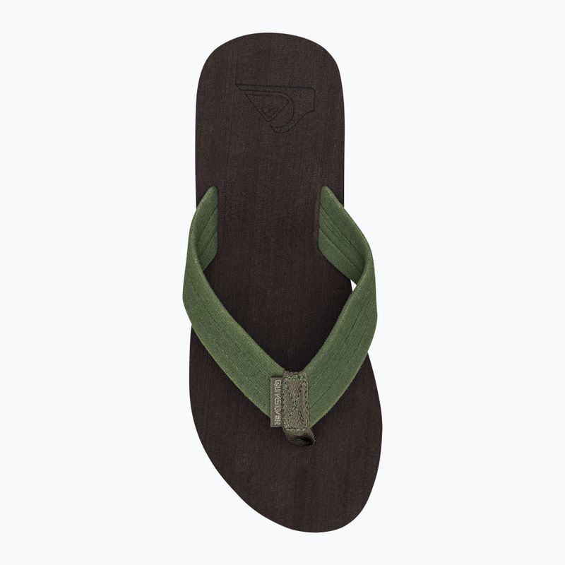 Șlapi de plajă bărbați Quiksilver Molokai Layback Textured maro AQYL101266 6