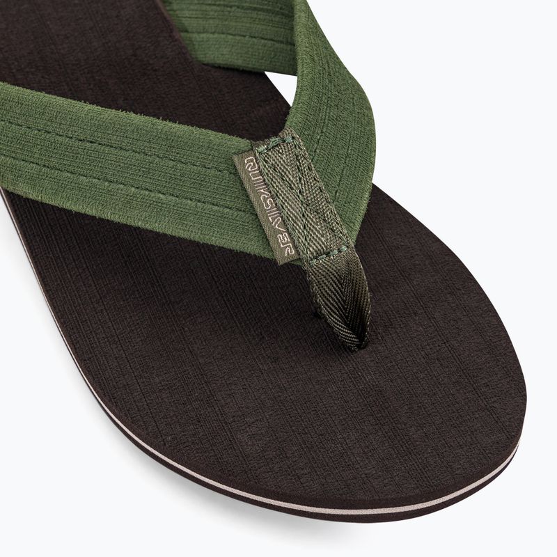 Șlapi de plajă bărbați Quiksilver Molokai Layback Textured maro AQYL101266 7