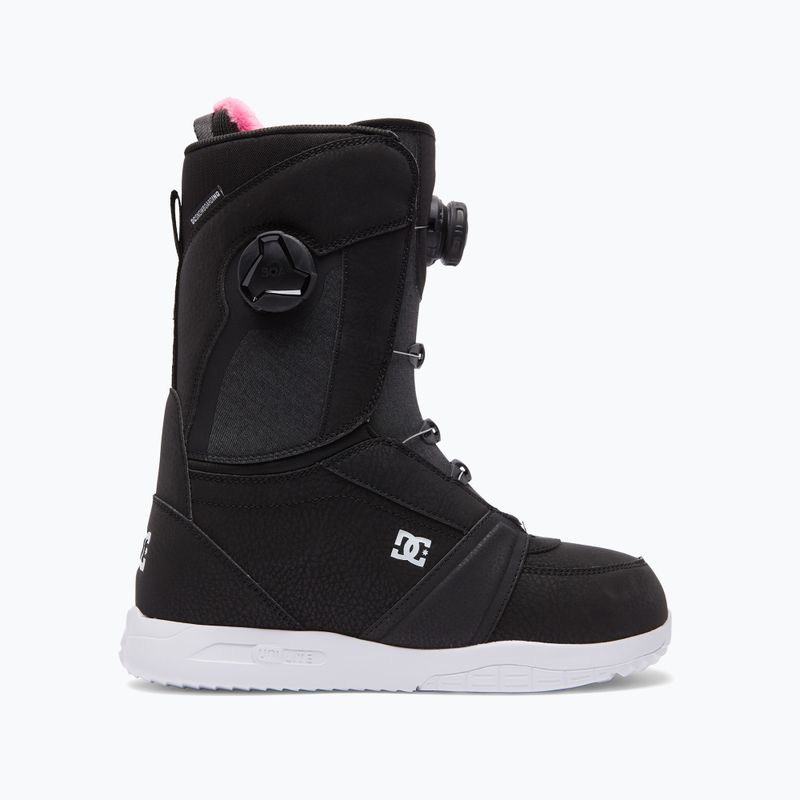Cizme de snowboard pentru femei DC Lotus black/black/white 11