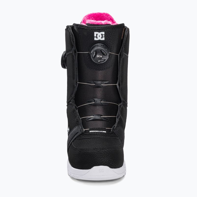 Cizme de snowboard pentru femei DC Lotus black/black/white 3