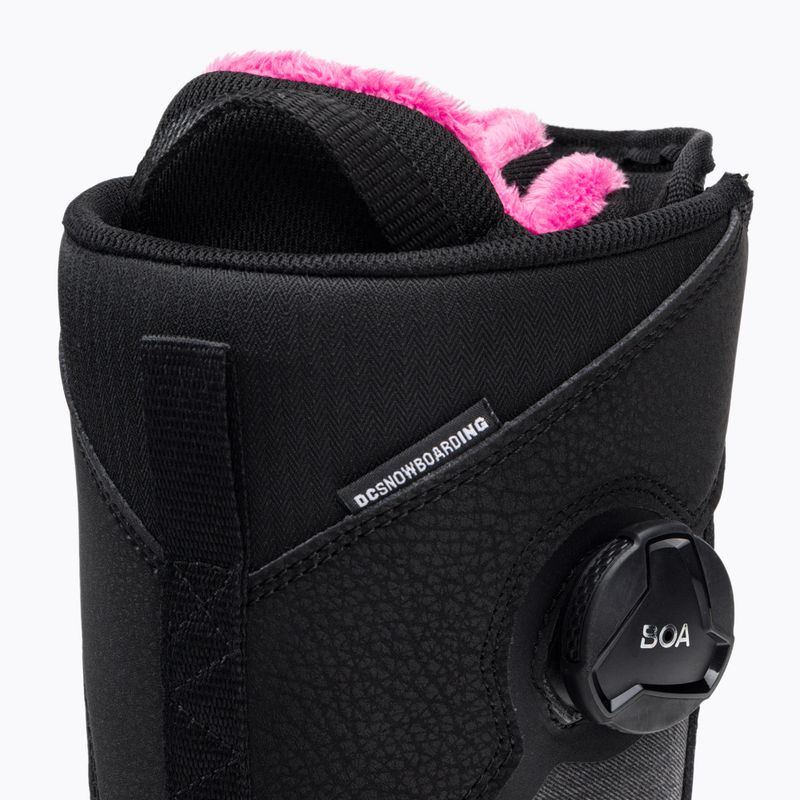 Cizme de snowboard pentru femei DC Lotus black/black/white 8