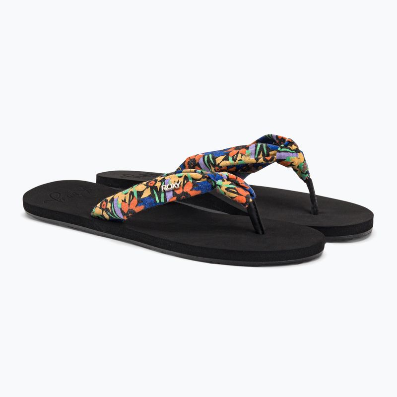 Flip flop pentru femei ROXY Paia IV 2021 black print 4