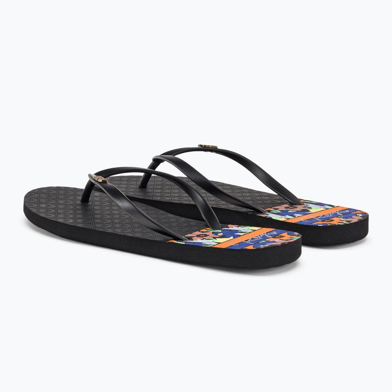 Flip flop pentru femei ROXY Viva Printed 2021 black multi 3