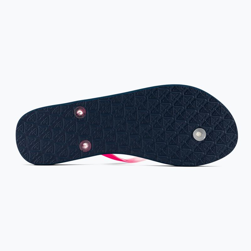 Flip flop pentru femei ROXY Viva Gradient 2021 navy/ orange 5