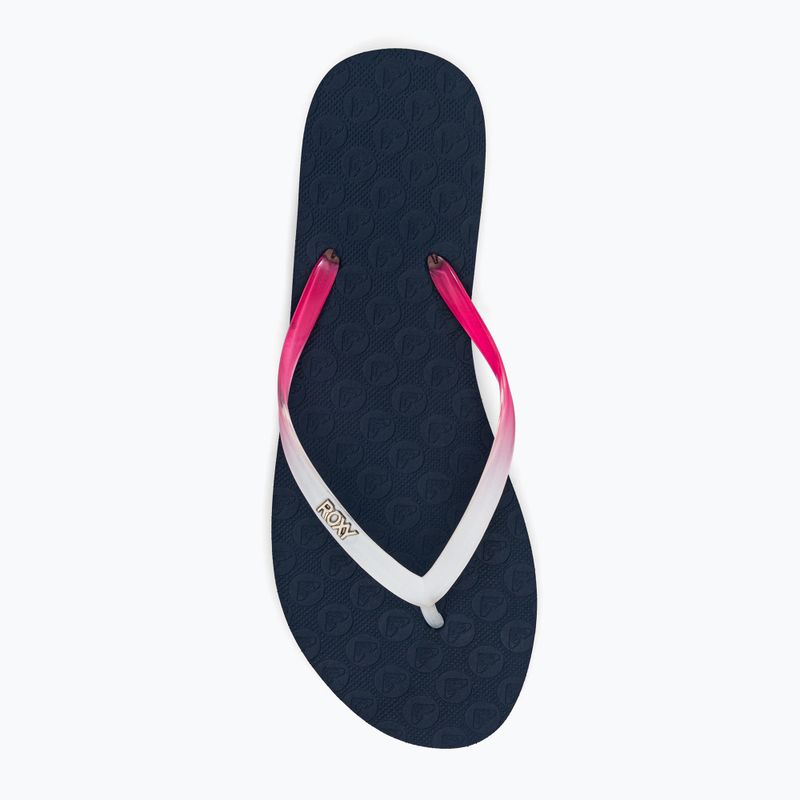 Flip flop pentru femei ROXY Viva Gradient 2021 navy/ orange 6