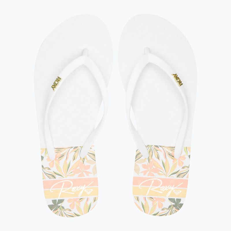 Flip flop pentru femei ROXY Viva Printed 2021 white 12