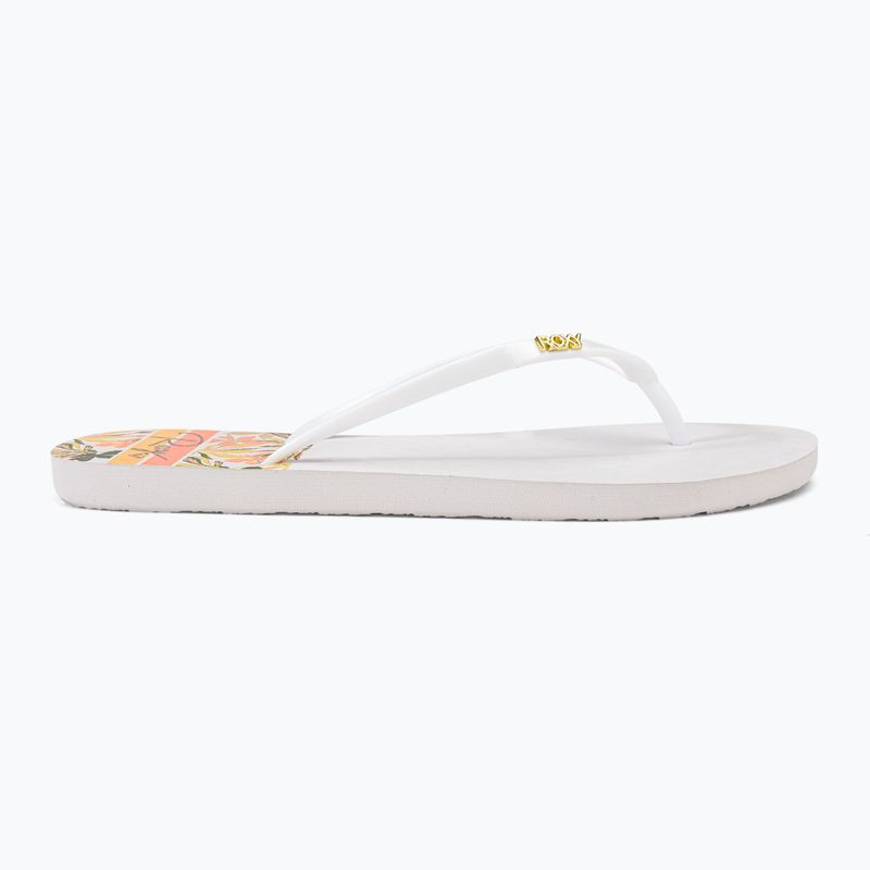 Flip flop pentru femei ROXY Viva Printed 2021 white 2