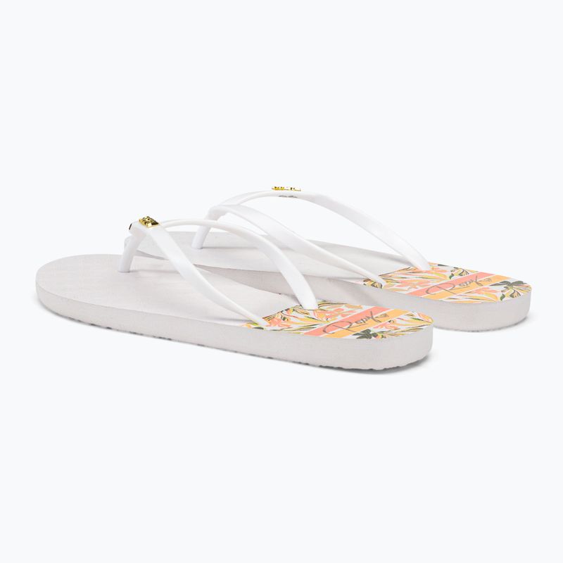Flip flop pentru femei ROXY Viva Printed 2021 white 3