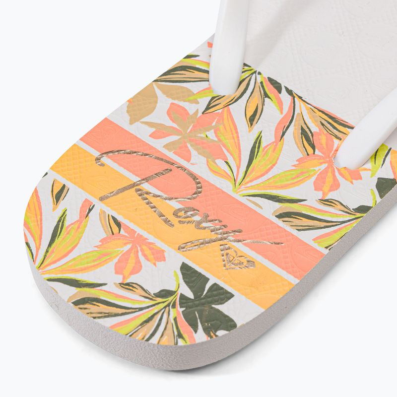 Flip flop pentru femei ROXY Viva Printed 2021 white 8