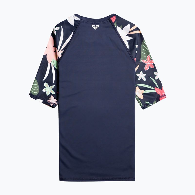 Tricoul de înot pentru copii ROXY Printed Sleeves 2021 mood indigo alma swim 2