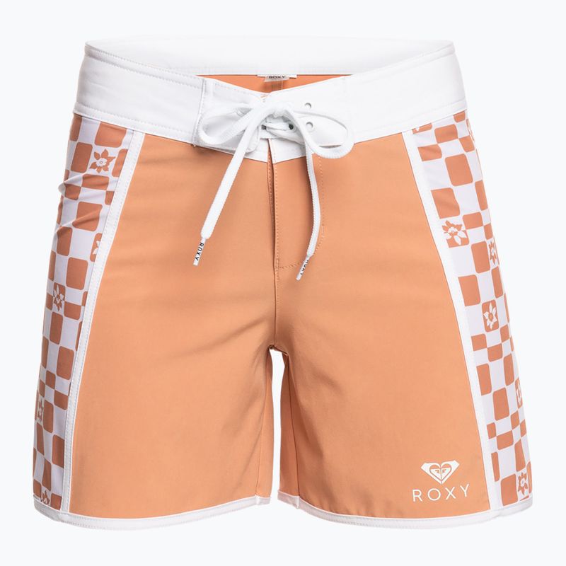 Pantaloni scurți de baie pentru femei ROXY Printed 5" 2021 cork flower box