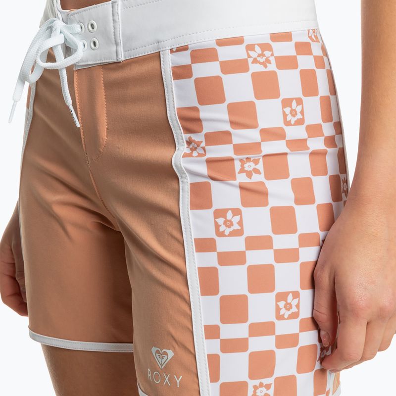 Pantaloni scurți de baie pentru femei ROXY Printed 5" 2021 cork flower box 5