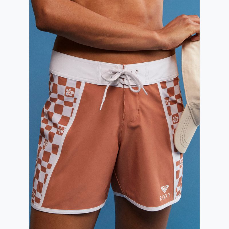 Pantaloni scurți de baie pentru femei ROXY Printed 5" 2021 cork flower box 7