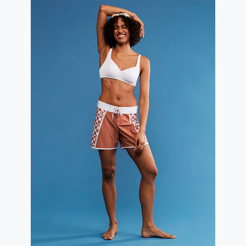 Pantaloni scurți de baie pentru femei ROXY Printed 5" 2021 cork flower box 9
