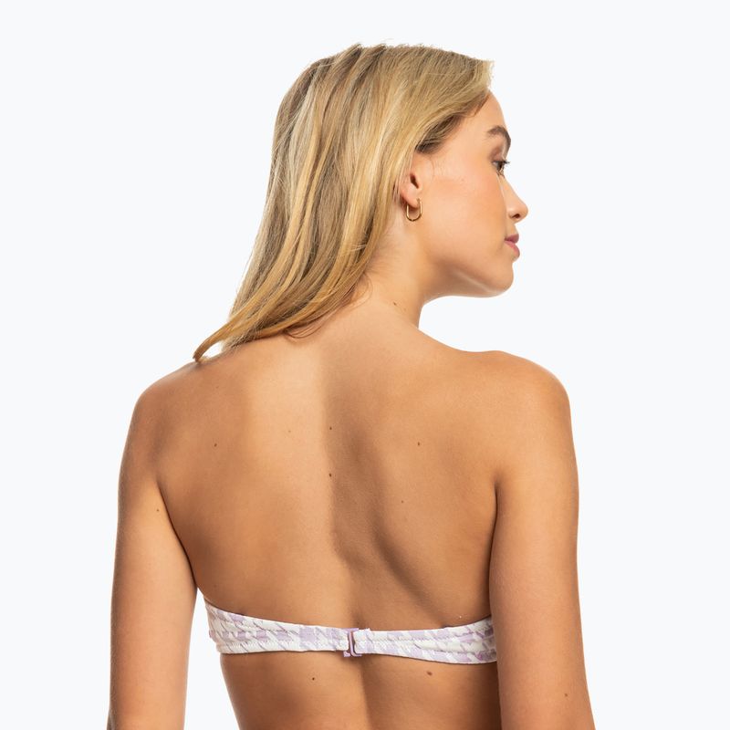 Costum de baie top ROXY Check It Bandeau 2021 purple rose 7