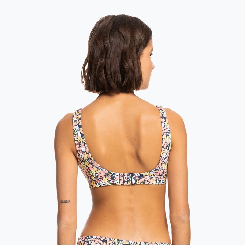 Costum de baie top ROXY Beach Classics Twist Elong 2021 mood indigo ditsy love