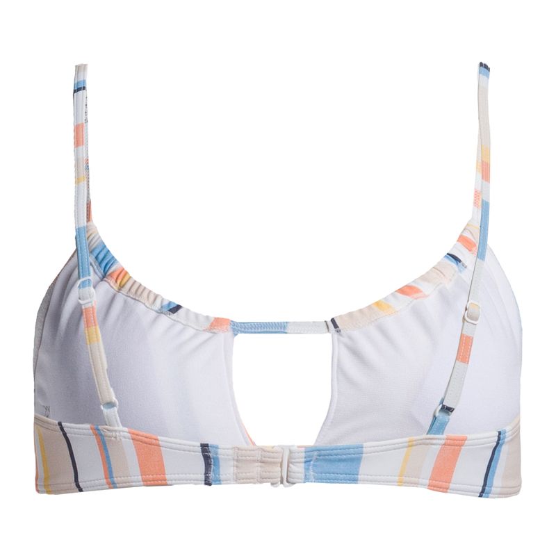 Costum de baie top ROXY Beach Classics Bralette 2021 peach whip sand stripper 2