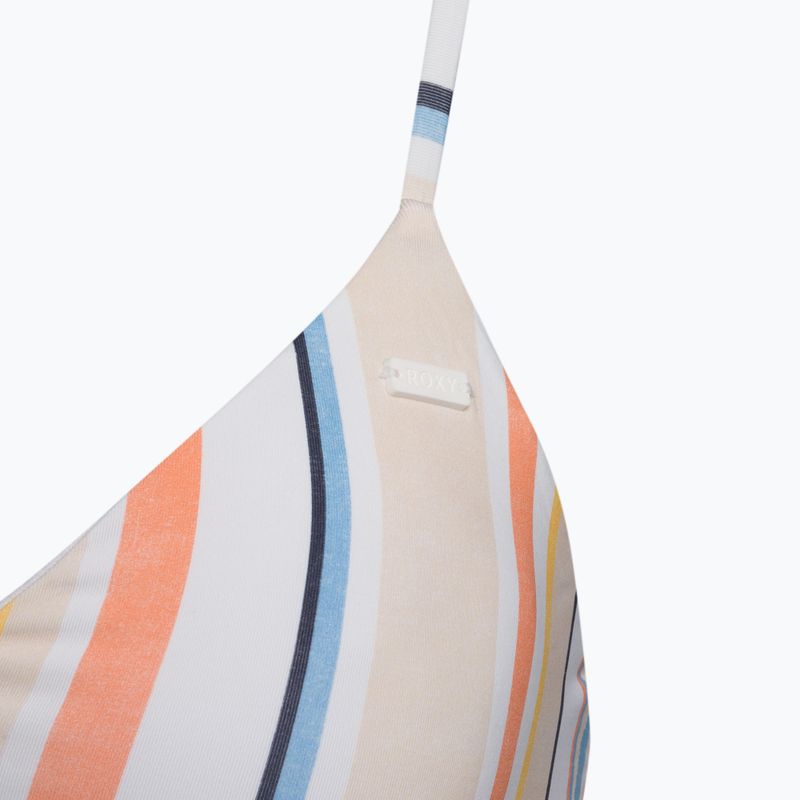 Costum de baie top ROXY Beach Classics Strappy Bra 2021 peach whip sand stripper 3